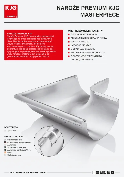 Naroże premium KJG masterpiece