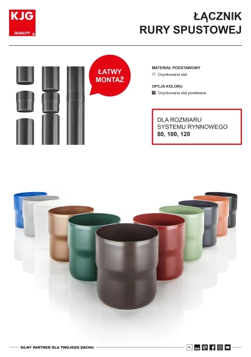 Łącznik rury spustowej