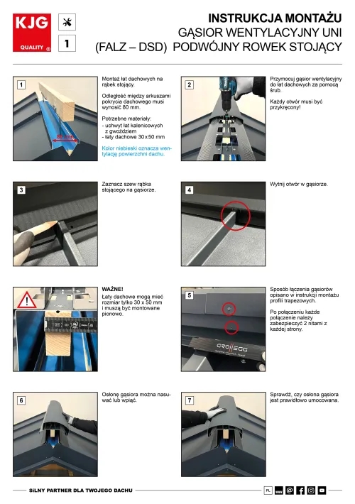 Gąsior wentylacyjny UNI (FALZ – DSD)