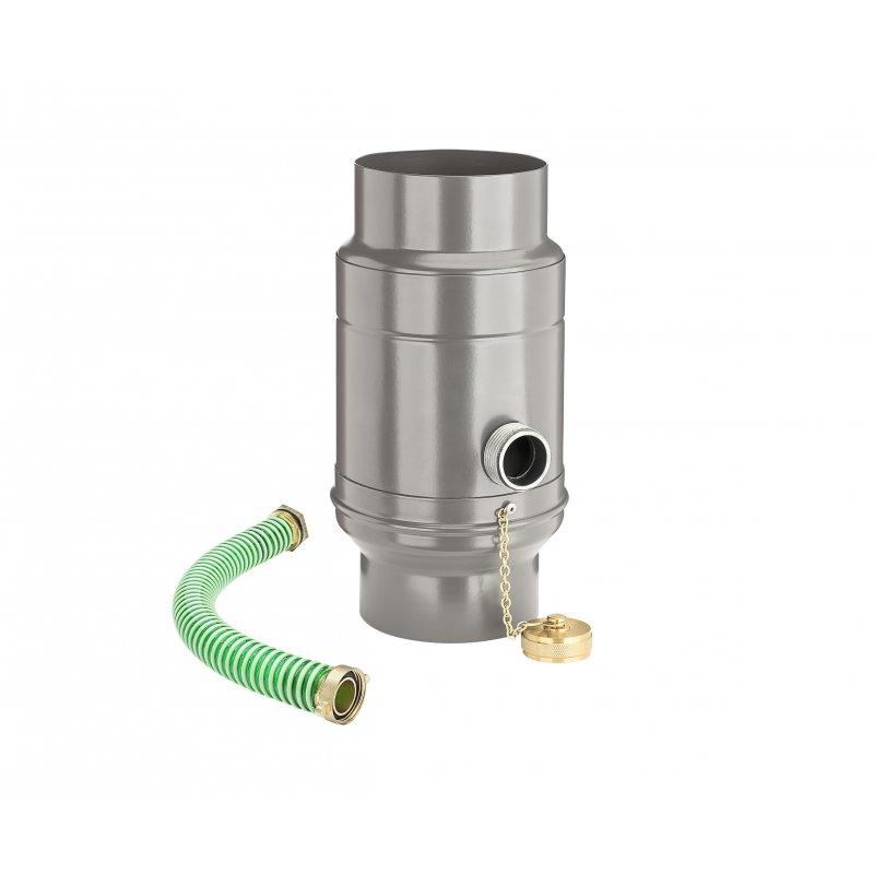 Zbiornik na wodę + wąź plastikowy  - Aluminium powlekane  - Srebrny ciemny  -  Obraz