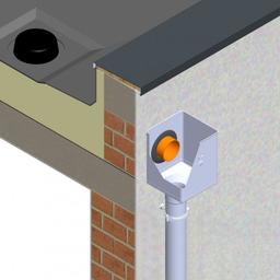 Kosz zlewowy kubiczny ekscentryczny  - Aluminium powlekane
W.15  - Jasnoszary W.15  -  Obraz 2