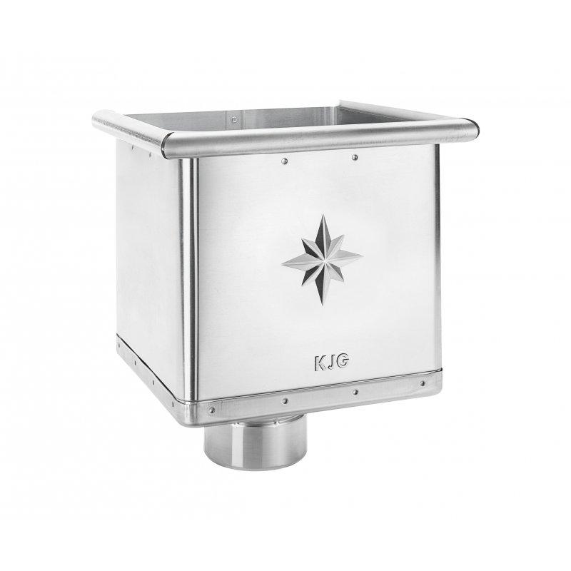 Kosz zlewowy kubiczny  - Tytan-cynk  - Natur  -  Obraz