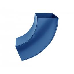 Kolano kwadratowe 72°  - Ocynkowana stal powlekana  - Niebieski ciemny  -  Obraz 2