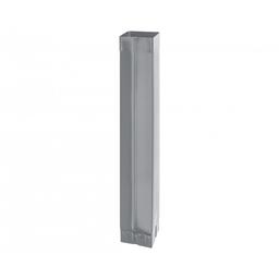 Rura spustowa kwadratowa  [s=0,55]  - Ocynkowana stal powlekana  - Szary  -  Obraz 1