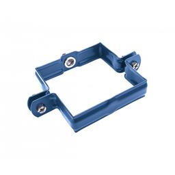 Obejma rury kwadratowa M10  - Ocynkowana stal powlekana  - Niebieski ciemny  -  Obraz 1