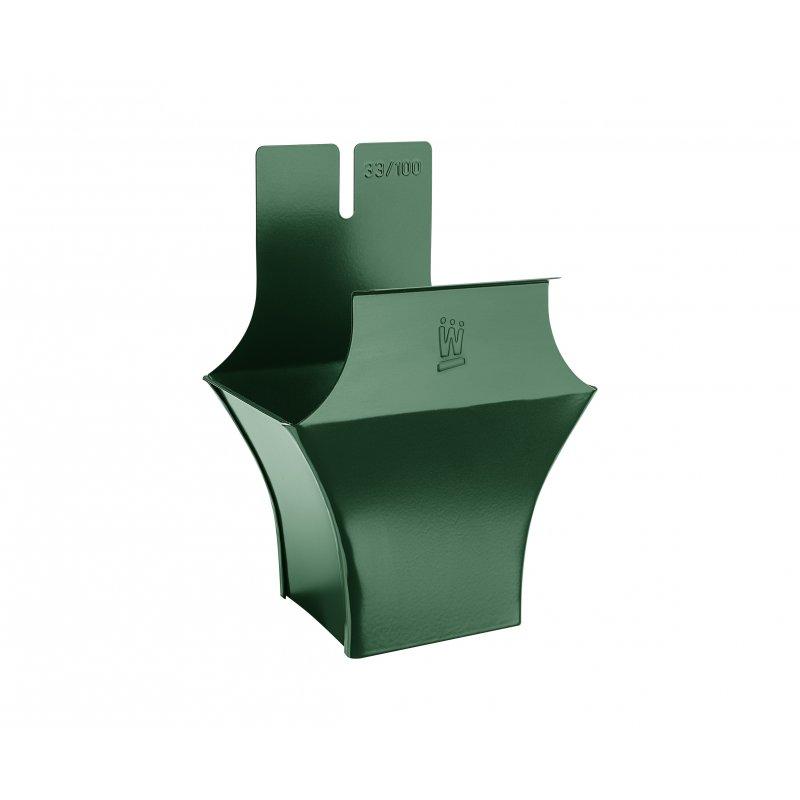 Wylot kwadratowy - Aluminium powlekane - Zielony mech - Obraz