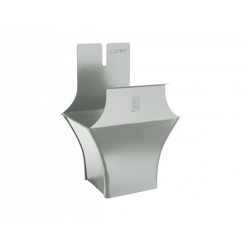 Wylot kwadratowy  - Aluminium powlekane  - Cynkowo szary  -  Obraz