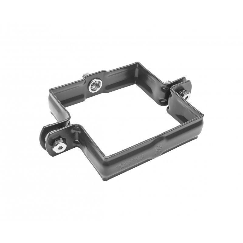 Obejma rury kwadratowa M10  - Aluminium powlekane  - Antracyt  -  Obraz