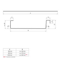 Taśma FALZ – 250 kg  - Aluminium powlekane W.15 / Aluminium powlekane  - Czerwony W.15 / Czerwony  -  Obraz 2