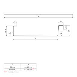 Taśma FALZ – 60 m  - Aluminium powlekane W.15 STUCCO / Aluminium powlekane STUCCO  - Testa di Moro W.15 STUCCO / Testa di Moro STUCCO  -  Obraz 2