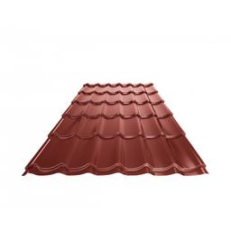 Blachodachówka UNI 1  - Ocynkowana stal powlekana  - Czerwony  -  Obraz 1