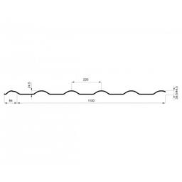 Blachodachówka UNI 2  - Ocynkowana stal powlekana
MATT  - Testa di Moro MATT  -  Obraz 2