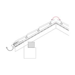Gąsior do blachodachówki  - Ocynkowana stal powlekana  - Testa di Moro  -  Obraz 2