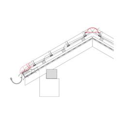 Zakończenie gąsiora zaokrąglone  - Ocynkowana stal powlekana  - Testa di Moro  -  Obraz 2