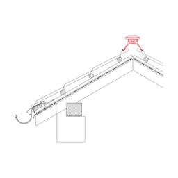 Gąsior wentylacyjny  - Ocynkowana stal powlekana  - Testa di Moro  -  Obraz 2