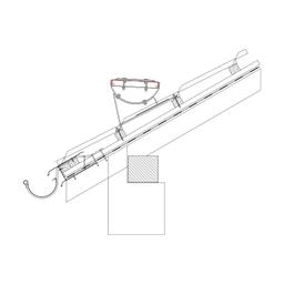 Łącznik pomostów stopien kominiarski  - Ocynkowana stal  - Natur  -  Obraz 2