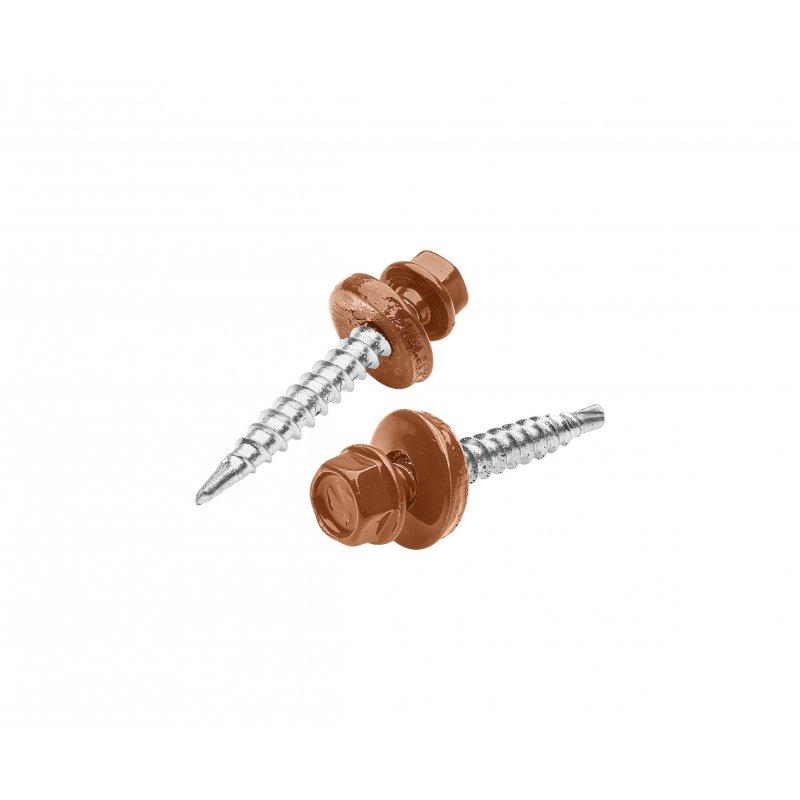 Wkręt farmerski stal ocynkowana  - Ocynkowana stal powlekana  - Ceglasty  -  Obraz