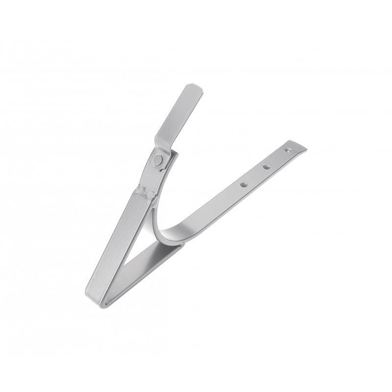 Hak do rynny leźącej z podparciem  - Ocynkowana stal powlekana  - Srebrny  -  Obraz