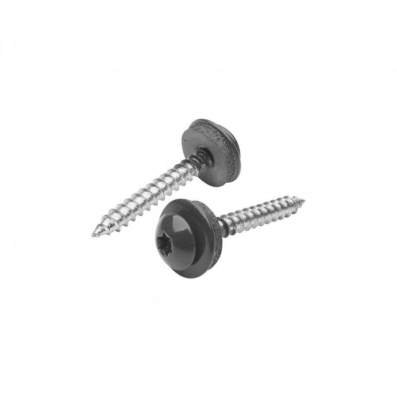 Śruba samogwintująca ze stali nierdzewnej  - Stal nierdzewna powlekana A2/A2  - Antracyt  -  Obraz