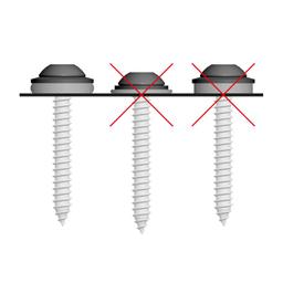 Śruba samogwintująca ze stali nierdzewnej  - Stal nierdzewna powlekana A2/A2  - Czarny  -  Obraz 3