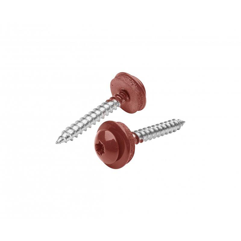 Śruba samogwintująca ze stali nierdzewnej  - Stal nierdzewna powlekana A2/A2  - Czerwony  -  Obraz