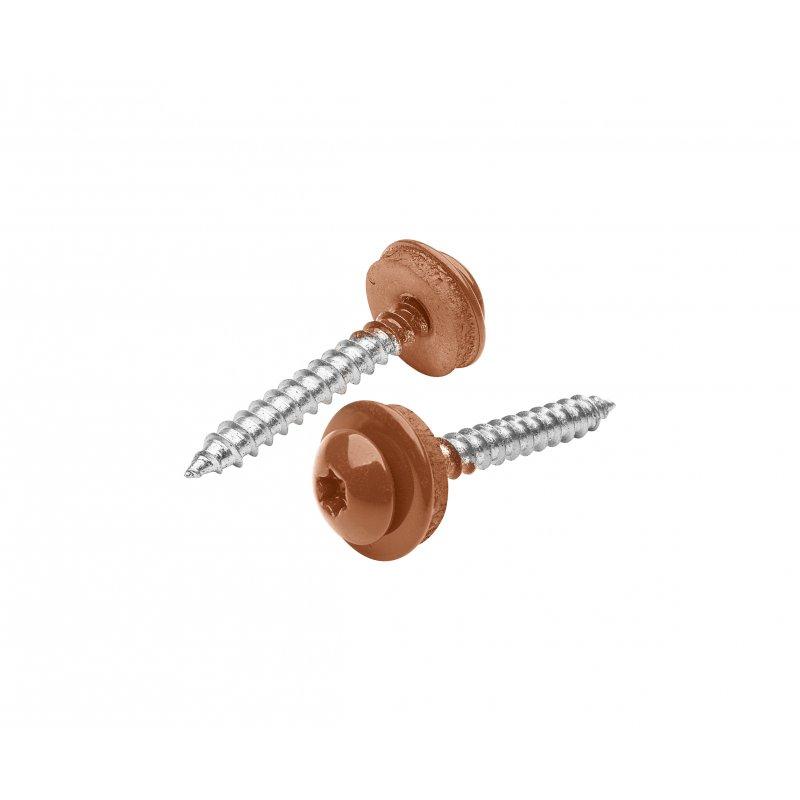 Śruba samogwintująca ze stali nierdzewnej  - Stal nierdzewna powlekana A2/A2  - Ceglasty  -  Obraz