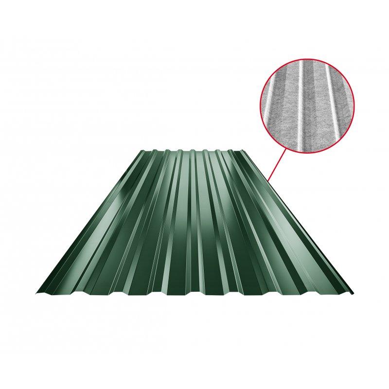 Trapez dachowy TR 18A SQ (sound – aqua)  - Ocynkowana stal powlekana  - Zielony mech  -  Obraz