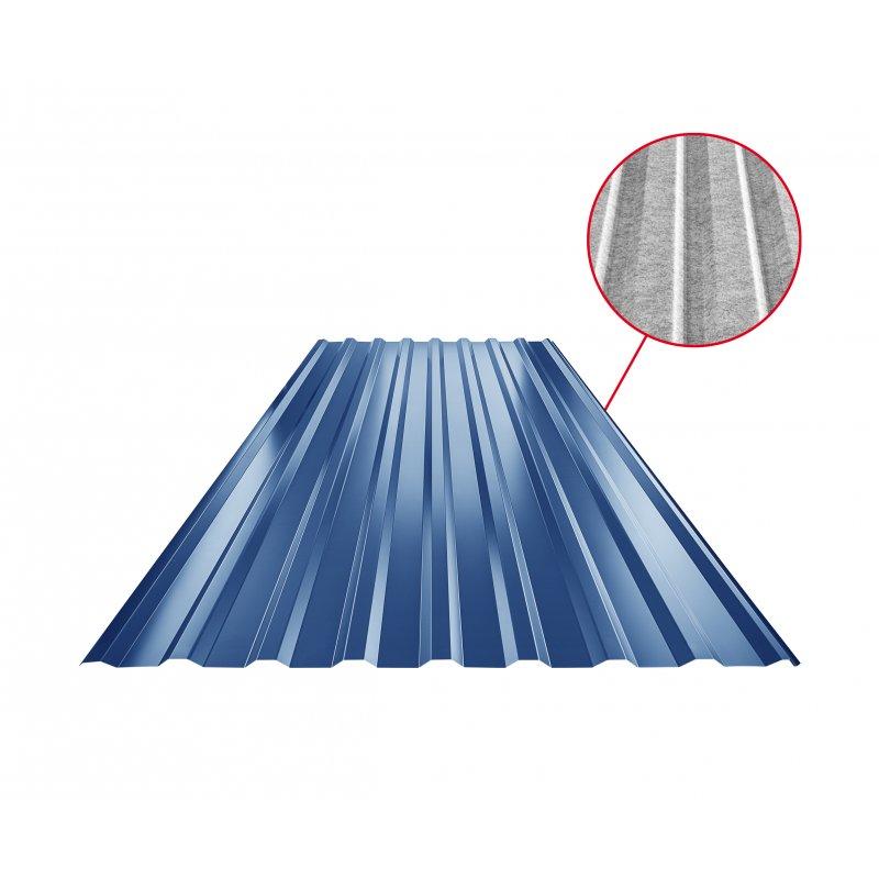Trapez dachowy TR 18A SQ (sound – aqua)  - Ocynkowana stal powlekana  - Niebieski ciemny  -  Obraz