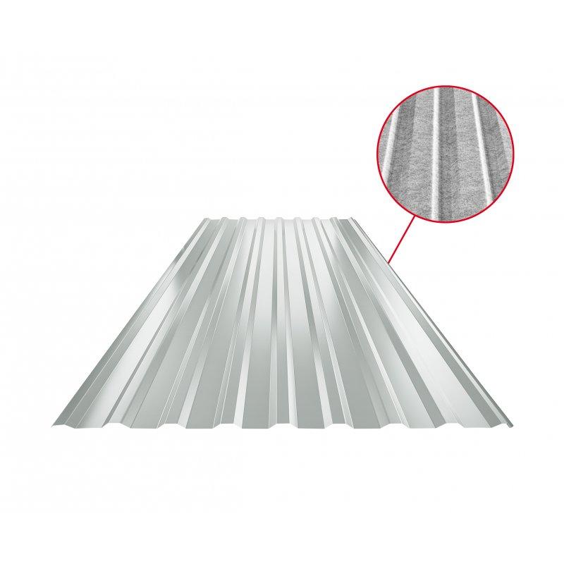 Trapez dachowy TR 18A SQ (sound – aqua)  - Ocynkowana stal powlekana  - Jasno szary  -  Obraz