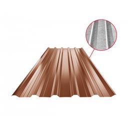 Trapez dachowy z przetłoczeniem TR 35A+ SQ (sound – aqua)  - Ocynkowana stal powlekana  - Ceglasty  -  Obraz 1