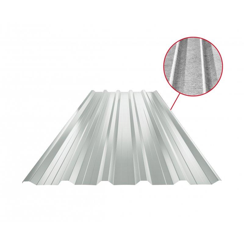 Trapez dachowy z przetłoczeniem TR 35A+ SQ (sound – aqua)  - Ocynkowana stal powlekana  - Jasno szary  -  Obraz