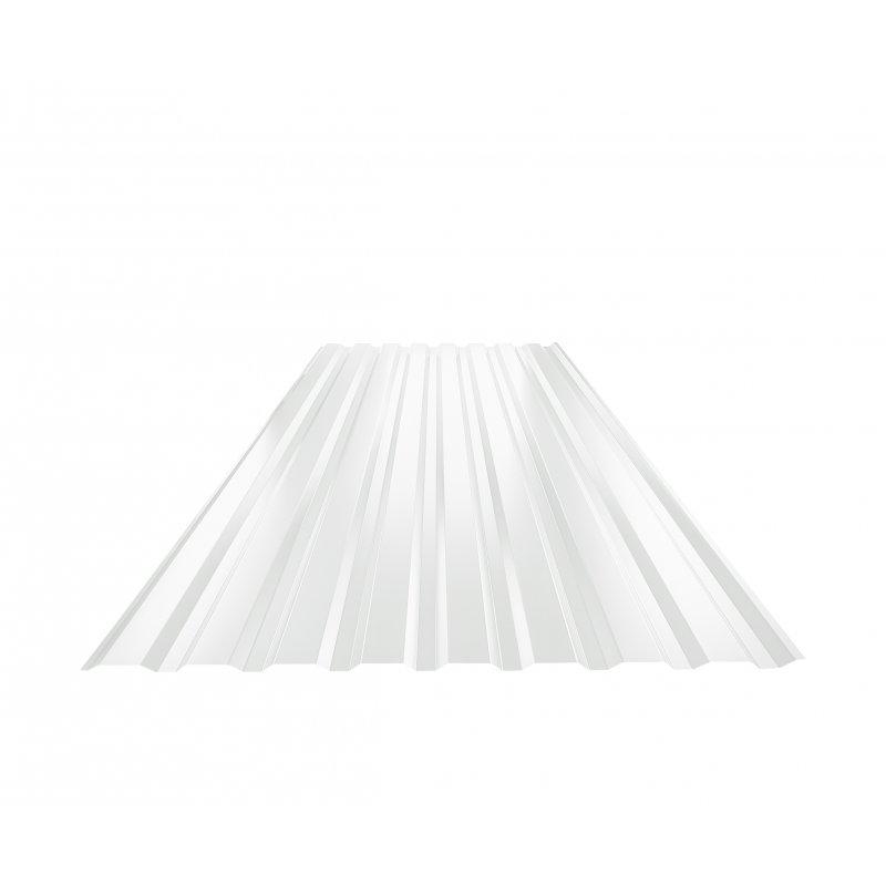 Trapez elewacyjny TR 18B  - Ocynkowana stal powlekana  - Szaro biały  -  Obraz