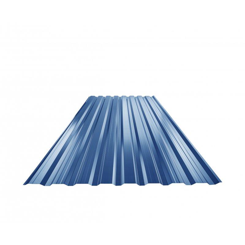 Trapez elewacyjny z przetłoczeniem TR 18B+  - Ocynkowana stal powlekana  - Niebieski ciemny  -  Obraz