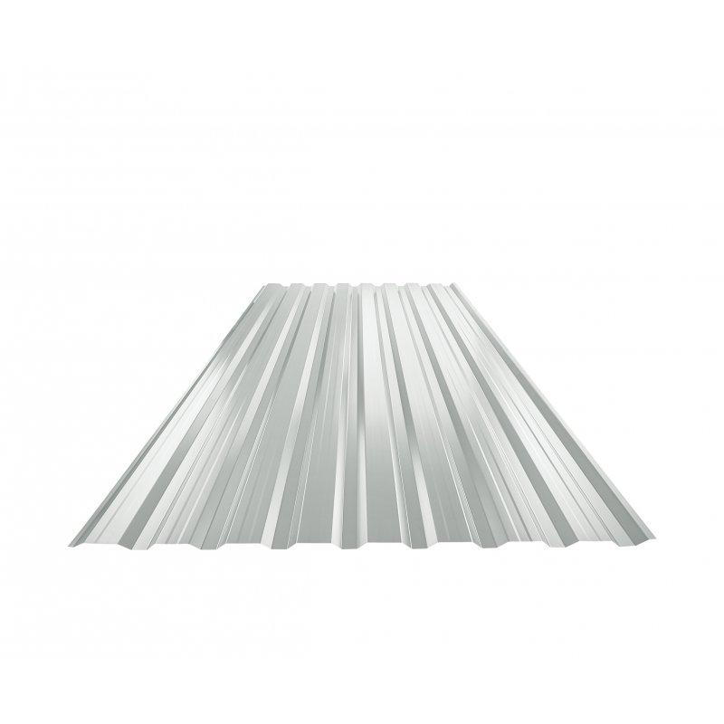 Trapez elewacyjny z przetłoczeniem TR 18B+  - Ocynkowana stal powlekana  - Jasno szary  -  Obraz