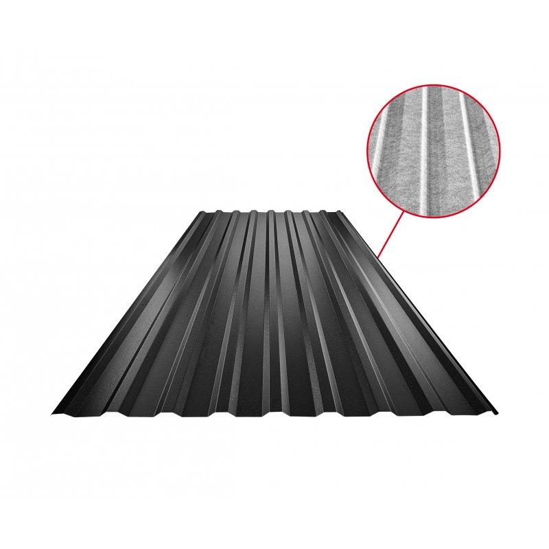 Trapez dachowy z przetłoczeniem TR 18A SQ (sound – aqua)  - Ocynkowana stal powlekana
MATT  - Czarny MATT  -  Obraz