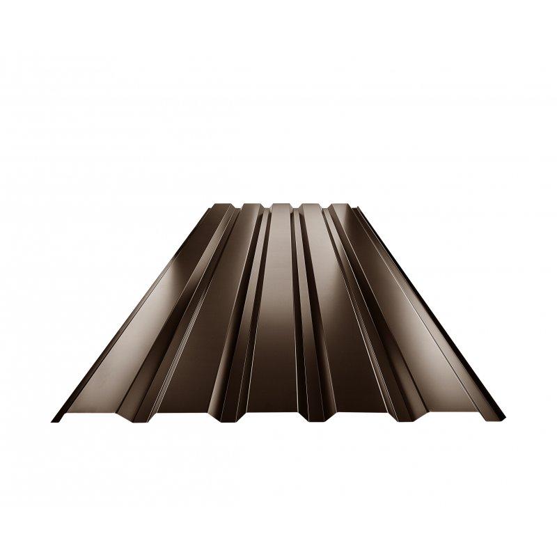 Trapez elewacyjny TR 35B  - Ocynkowana stal powlekana
MARCEGAGLIA  - Ciemno brazowy ČOKO  -  Obraz