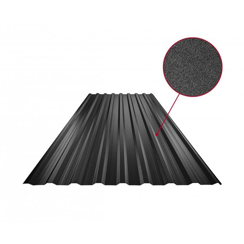 Trapez dachowy z przetłoczeniem TR 18A+  - Ocynkowana stal powlekana
MATT MARCEGAGLIA  - Czarny MATT  -  Obraz