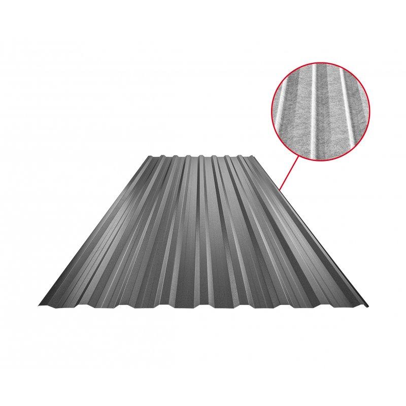 Trapez dachowy z przetłoczeniem TR 18A+ SQ (sound – aqua)  - Ocynkowana stal powlekana
MATT MARCEGAGLIA  - Antracyt MATT  -  Obraz