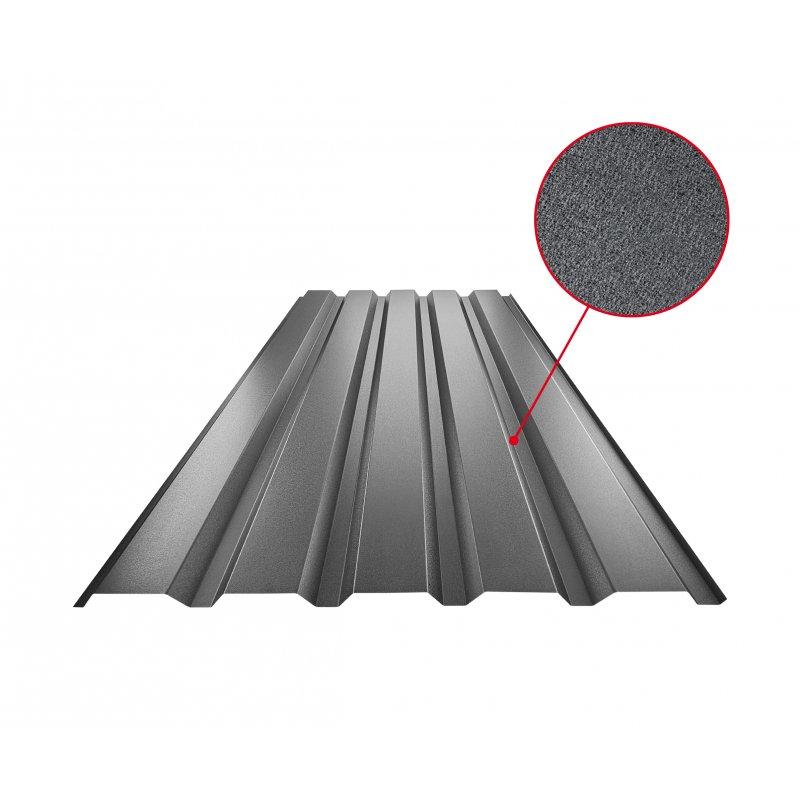 Trapez elewacyjny TR 35B  - Ocynkowana stal powlekana
MATT MARCEGAGLIA  - Antracyt MATT  -  Obraz