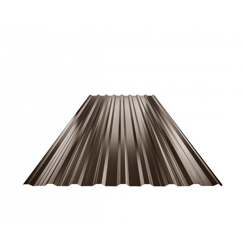 Trapez dachowy z przetłoczeniem TR 18A+  - Aluminium powlekane  - Testa di Moro  -  Obraz