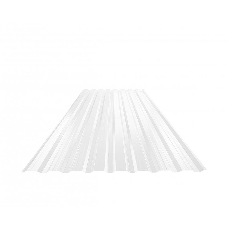 Trapez elewacyjny z przetłoczeniem TR 18B+  - Aluminium powlekane  - Biały  -  Obraz