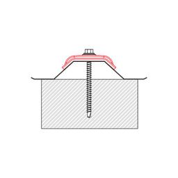 Kalota aluminiowa podkładka TR 18  - Aluminium powlekane  - Srebrny  -  Obraz 2