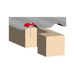 Kalota aluminiowa podkładka TR 35  - Aluminium powlekane  - Srebrny ciemny  -  Obraz 3