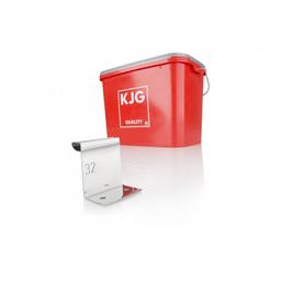 Haftka kątowa stała na rąbek stojący stal nierdzewna  - Stal nierdzewna  - AISI 304 BA – lustrzany połysk  -  Obraz 1