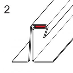 Taśma uszczelniająca do rowków KJG FALZ  - Poliuretan  - Antracyt  -  Obraz 3