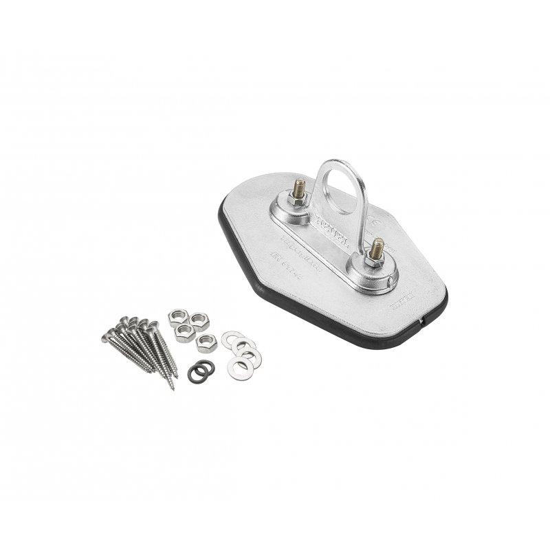 Płytka na rurę 1 otwór  - Aluminium  - Natur  -  Obraz