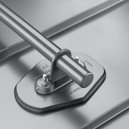 Płytka na rurę 1 otwór  - Aluminium  - Natur  -  Obraz 3