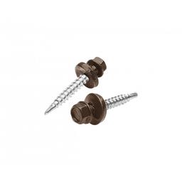 Wkręt farmerski stal ocynkowana  - Ocynkowana stal powlekana  - Ciemno brazowy ČOKO  -  Obraz 1