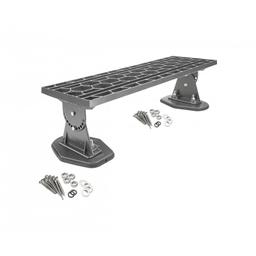 Stopień kominiarski – komplet  - Aluminium powlekane  - Antracyt  -  Obraz 1