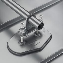 Płytka na rurę 1 otwór  - Aluminium powlekane
W.15  - Jasnoszary W.15  -  Obraz 2